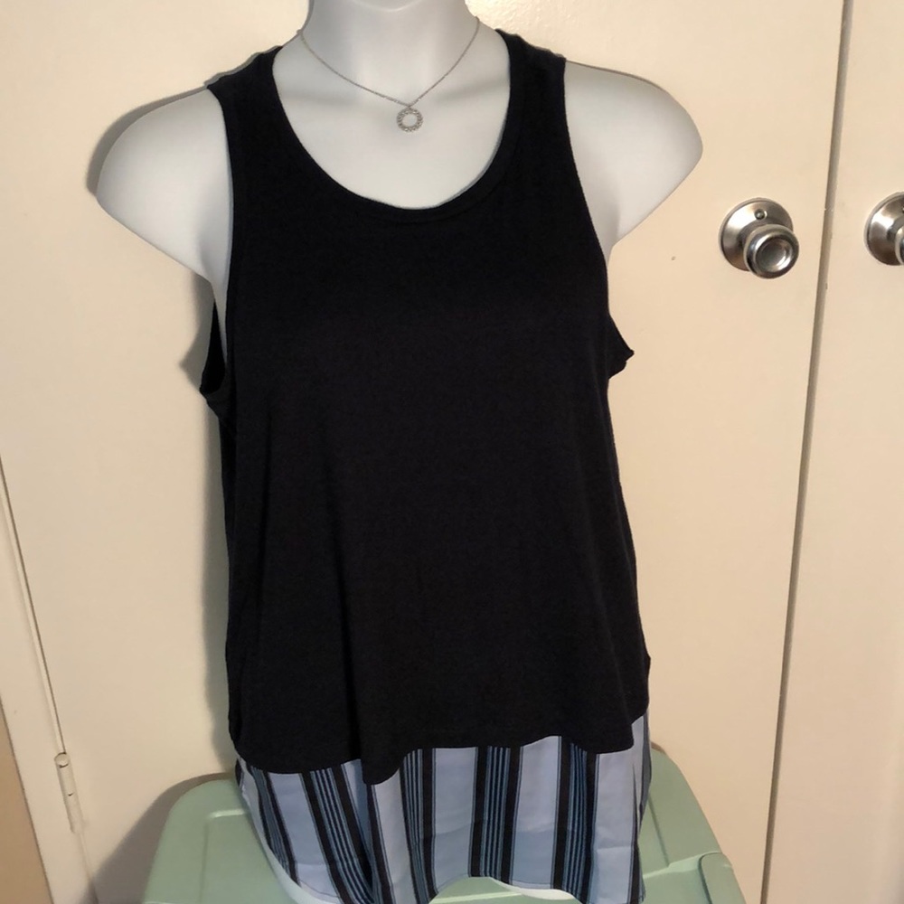 Loft navy sleeveless blue tunic NWT NEW
